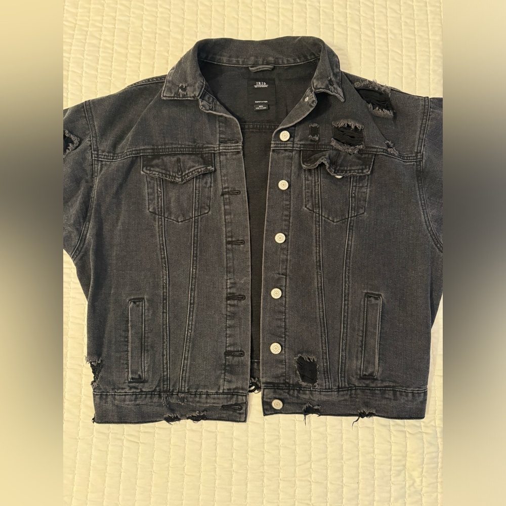 Iris Basic & Contemporary - Black Denim Jacket M/L